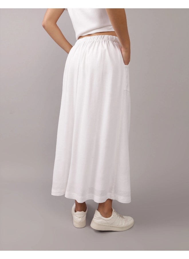 American Eagle - High Waist Front Button Skirt - Image 1