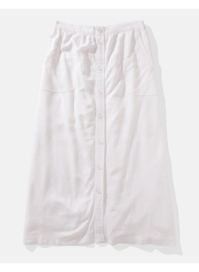 American Eagle - High Waist Front Button Skirt - Image 1