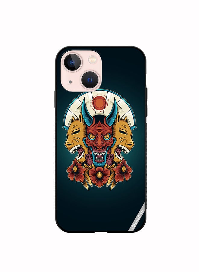 VR CREATIVE Protective Case Cover For Apple iPhone 13 mini Devil Mask Design Multicolour - Image 1
