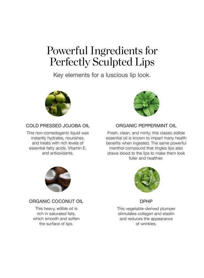 OGEE Tinted Sculpted Lip Oil - Lip Stain Made with 100% Organic Coconut Oil, Jojoba Oil, and Vitamin E - Best as Lip Balm, Lip Color or Lip Treatment - BEGONIA - Image 3