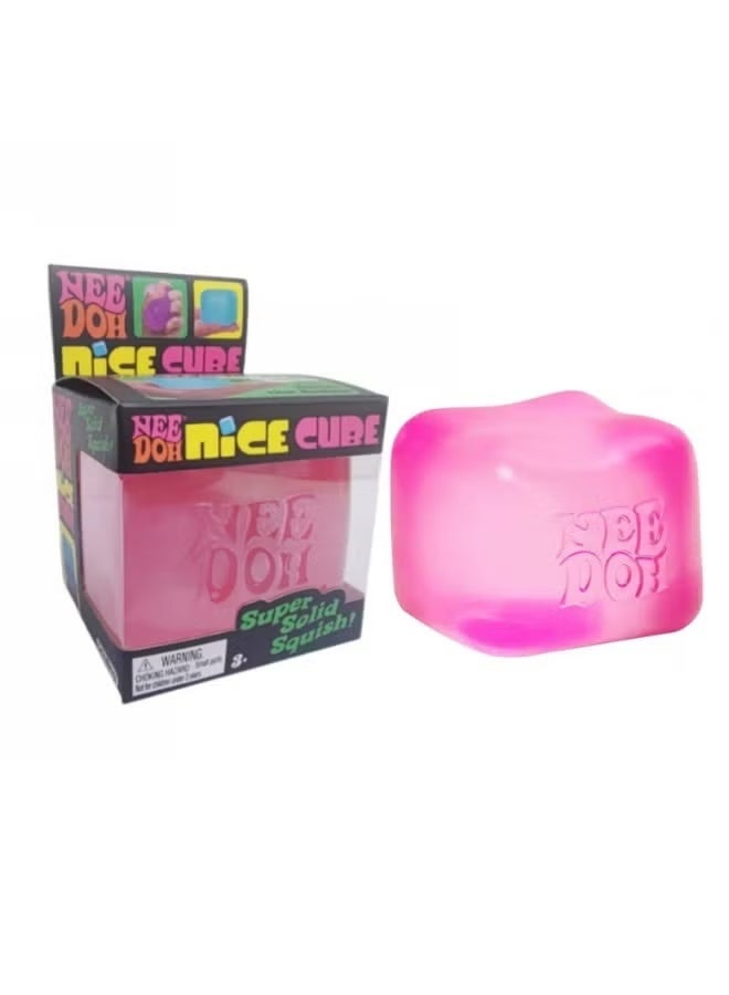 Needoh Schylling NeeDoh Nice Ice Baby - Sensory Squeezable Toy - Super Sturdy, Feels Great to Squeeze - 1.25 Inch Wide - Random Color (1 Piece) (Pink) - Image 1