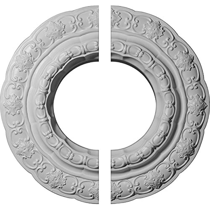 CM15LI2 LISBON CEILING MEDALLION, 15 3/8"OD X 7"ID X 1"P (FITS CANOPIES UP TO 7"), FACTORY PRIMED - Image 1