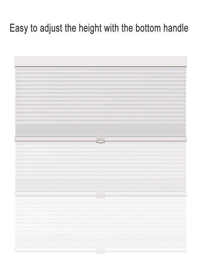 SUNFREE Cellular Shades Cordless Light Filtering Blinds Honeycomb Window Shades for Bedroom, Blinds for Window and Door, Home and Office, White, 34" W x 64" H SUNFREE - Image 4