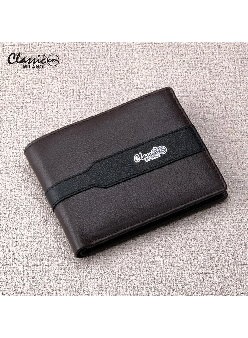 Classic Milano Classic Milano Genuine Leather Wallet for Men – Slim Bifold Men’s Wallet with RFID Blocking, Multiple Card Slots – Stylish Mens Purse Wallets Gift for Husband, Father