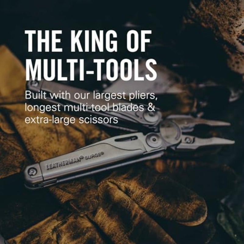 Surge Multi-Tool - 21 Heavy-Duty Tools with Blades, Black - Image 2