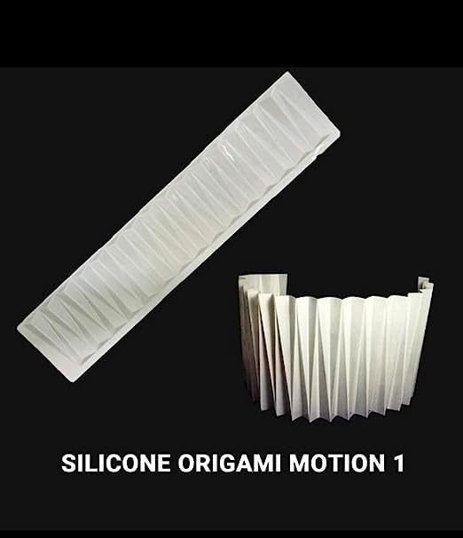 MoldBerry Silicone Origami Wave Design Sheet Mould for Cake Decorating Tools Fondant Garnishing Sheet Moulds for Cake Making Wave Pack of 1 - Image 2