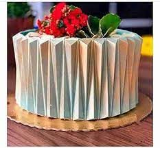 MoldBerry Silicone Origami Wave Design Sheet Mould for Cake Decorating Tools Fondant Garnishing Sheet Moulds for Cake Making Wave Pack of 1 - Image 5