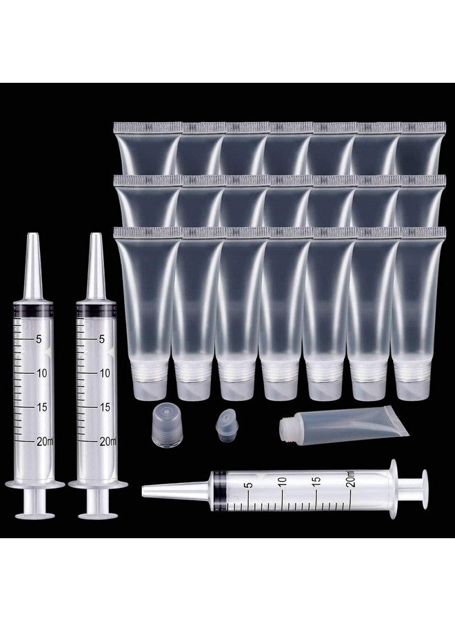 Rolybag 22 Packs Lip Gloss Empty Tubes Containers(10Ml)，Travel Empty Bottle，Refillable Soft Cosmetic Squeeze Tubes For Women &Girls Diy Lip Gloss Cosmetics - Image 2