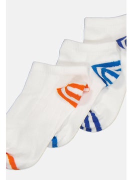 RBX Kids Boy 3 Pairs Active Ankle Socks, White  - Image 2