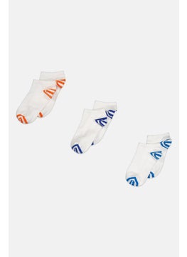 RBX Kids Boy 3 Pairs Active Ankle Socks, White  - Image 1