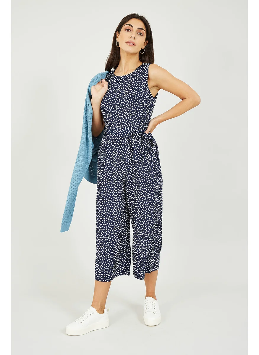 ميلا لندن Ditsy Daisy Sleeveless Culotte Jumpsuit
