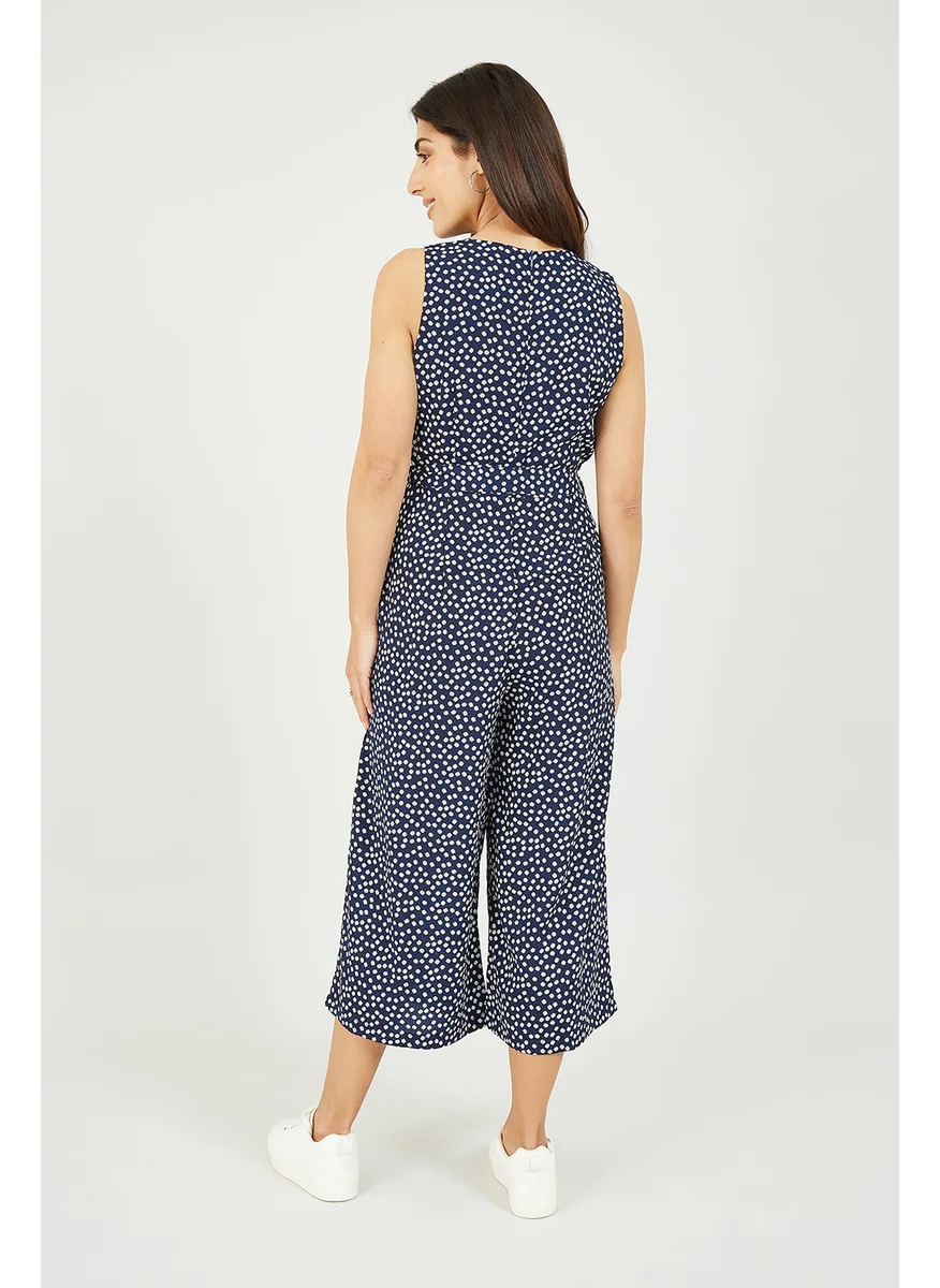 ميلا لندن Ditsy Daisy Sleeveless Culotte Jumpsuit
