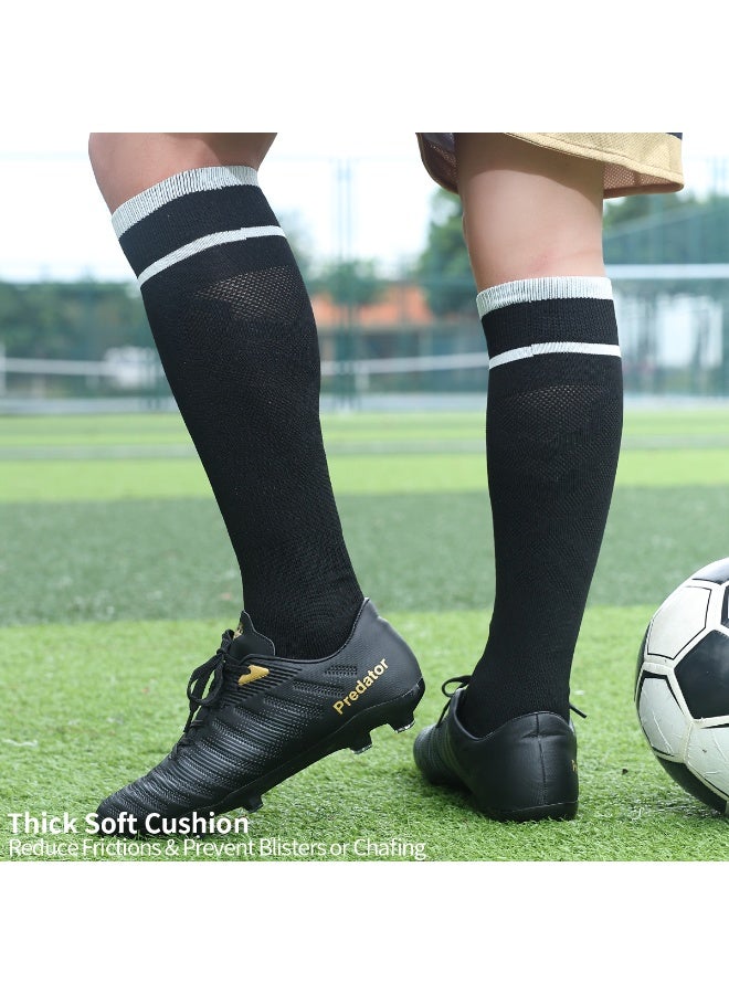 SKY WING Unisex Athletic Knee High Breathable Compression Solid Tube Soccer Football Sport Socks 1/2/3/4 Pairs for Youth Adult - Image 4