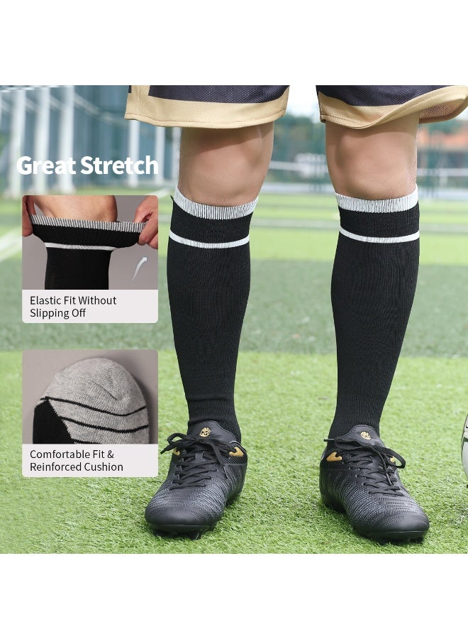 SKY WING Unisex Athletic Knee High Breathable Compression Solid Tube Soccer Football Sport Socks 1/2/3/4 Pairs for Youth Adult - Image 2