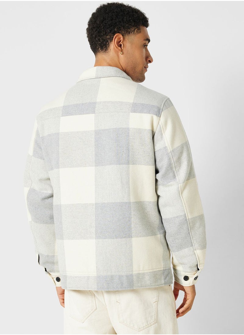 JACK & JONES - Check Regular Fit Shacket - Image 1