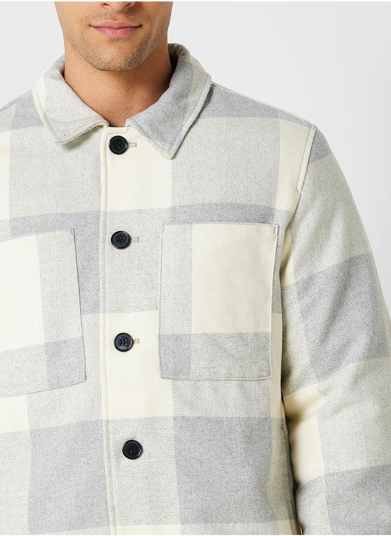 JACK & JONES - Check Regular Fit Shacket - Image 1