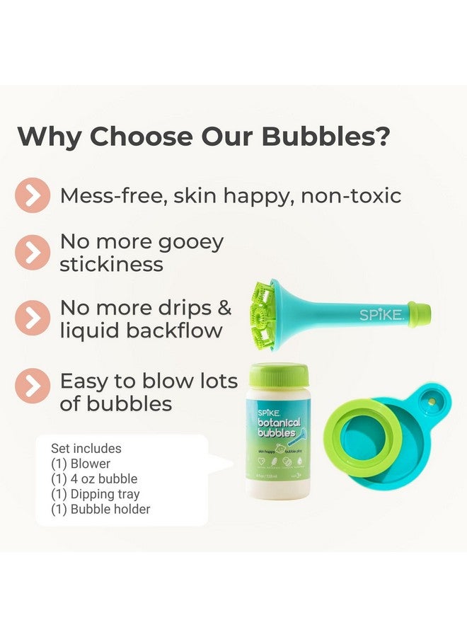 Spike Innobaby Spike Bubble Blower With Mess Free Botanical Bubbles And Dipping Tray Magic Wand Blows Oodles Of Bubbles Without The Mess Recommended For Speech, Visual & Motor Development - Image 3