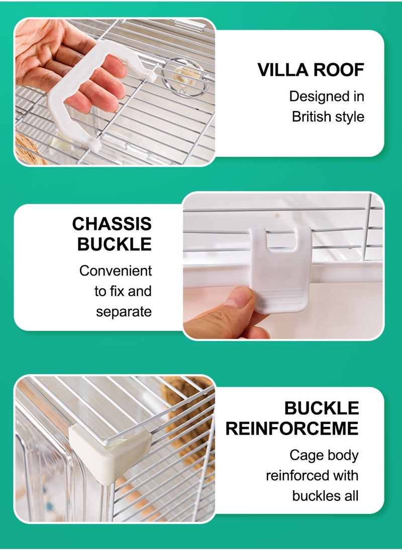 Kidle Acrylic Bird Cage Bird House Parrot Cage Breathable Lightweight Parrot Cage for Small Birds  - Image 5