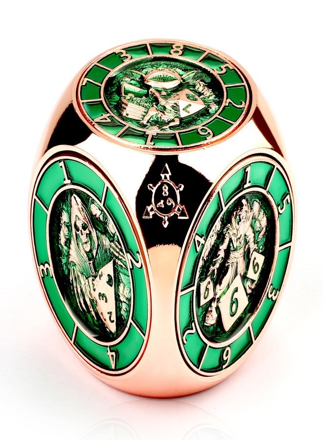 HTSHO DND Dice Spinner, 7 in 1 DND Spinner Dice for Dungeons and Dragons, D and D Dice for MTG RPG D&D (Green) - Image 1