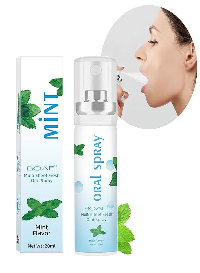 BOAE Multi Effeet Fresh Oral Spray 20ml, Bad Breath Treatment For Adults, Mint Flavor Mouth Freshener, Effective Mouth Spray, Breath Freshener Spray, Oral Care Spray, Mouth Healthy Care - Image 1