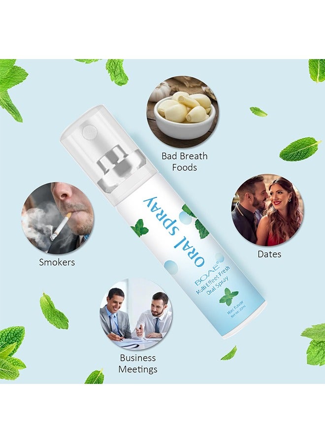BOAE Multi Effeet Fresh Oral Spray 20ml, Bad Breath Treatment For Adults, Mint Flavor Mouth Freshener, Effective Mouth Spray, Breath Freshener Spray, Oral Care Spray, Mouth Healthy Care - Image 4