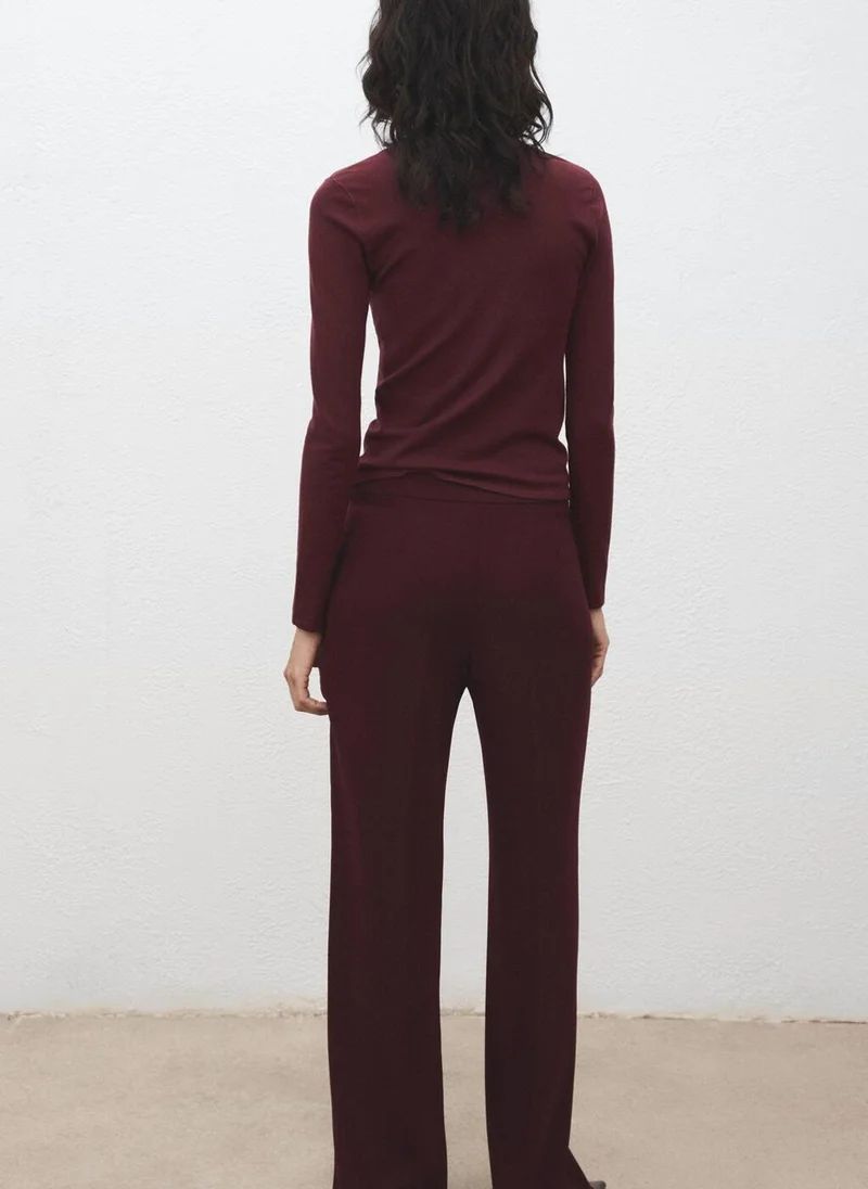 MANGO Long-sleeved fine-knit sweater