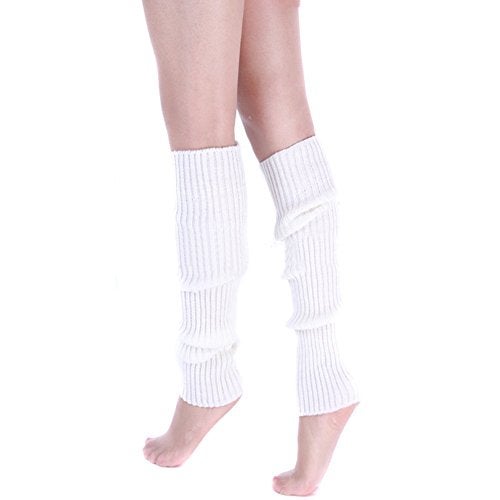 Ewandastore Candy Color Women 80s Winter Leg Warmers Knitted Wool Crochet Long Boot Socks W - Image 2