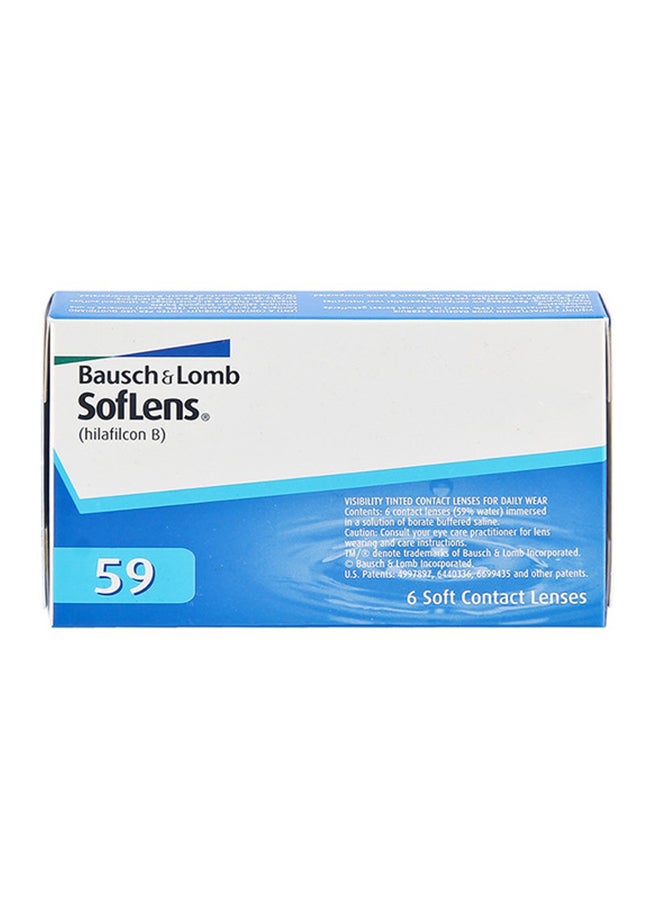 عبوة من 6 عدسات لاصقة شهرية قابلة للتخلص منها SofLens 59