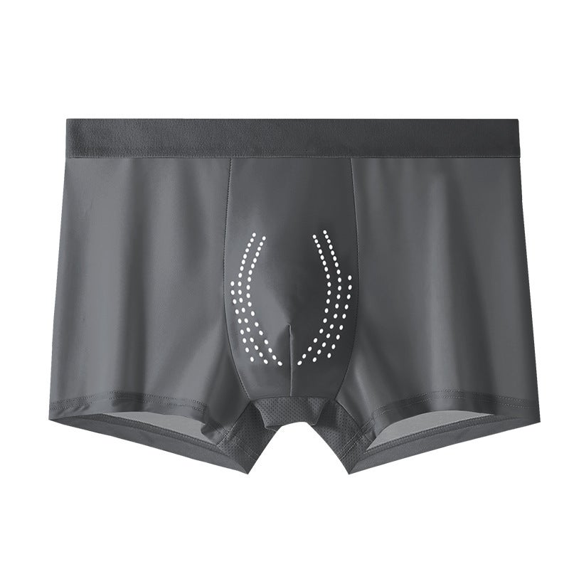 Men'S Underwear Men'S Four-Corner Pants Men'S Ice Silk Non-Mark Thin Style Boxer Pants Head Men'S Shorts Plus Size Loose - Image 1