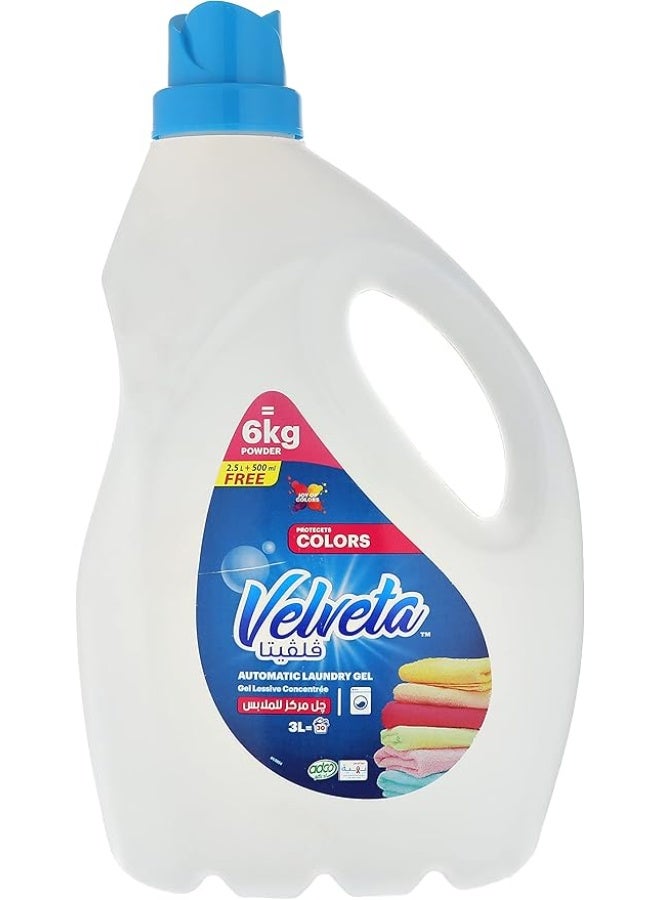 فيلفيتا فلفيتا جل أوتوماتيك 3 لتر – حماية فائقة للألوان ونظافة مثالية. - Image 1