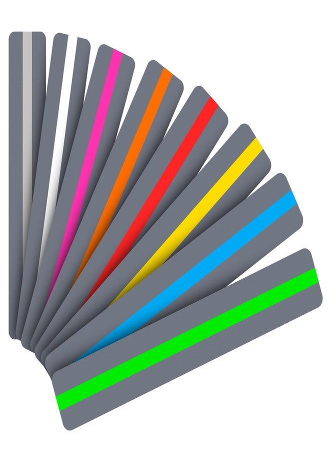 Heetobcos Guided Reading Strips/Colored Overlay/Highlight Strips/Highlighter/Bookmark/Assorted Colors Help with Dyslexia for Children and Teacher Supply Assistant (8 Pack) - Image 1