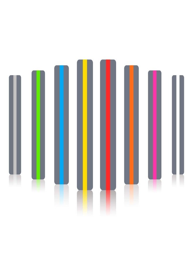 Heetobcos Guided Reading Strips/Colored Overlay/Highlight Strips/Highlighter/Bookmark/Assorted Colors Help with Dyslexia for Children and Teacher Supply Assistant (8 Pack) - Image 2