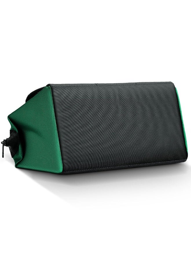 Professional Heavy Duty Tool Bag, 1680D Multi-Layer Oxford Fabric Organizer, Waterproof & Wear-Resistant Electrical Tools Storage Bag with Multiple Pockets, Available in 12/17/19 Inches (Green) - Image 4