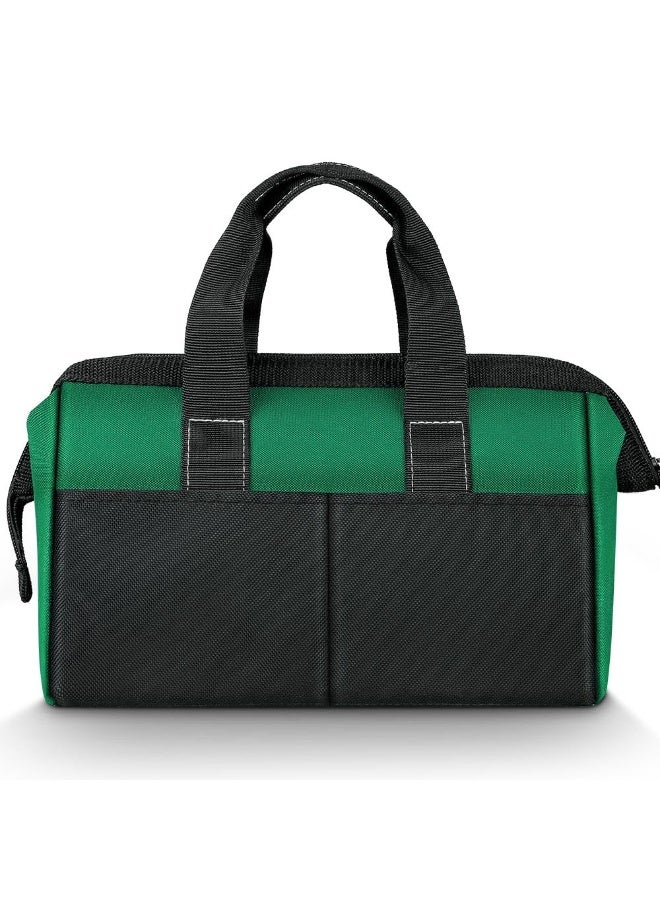 Professional Heavy Duty Tool Bag, 1680D Multi-Layer Oxford Fabric Organizer, Waterproof & Wear-Resistant Electrical Tools Storage Bag with Multiple Pockets, Available in 12/17/19 Inches (Green) - Image 3