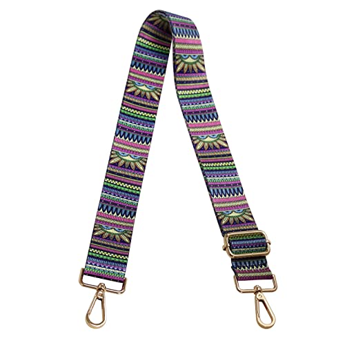 ZANQANO Crossbody Strap for Purses Replacement Adjustable Guitar Multicolor Style Handbag Straps (Boho Multicolor) - Image 5