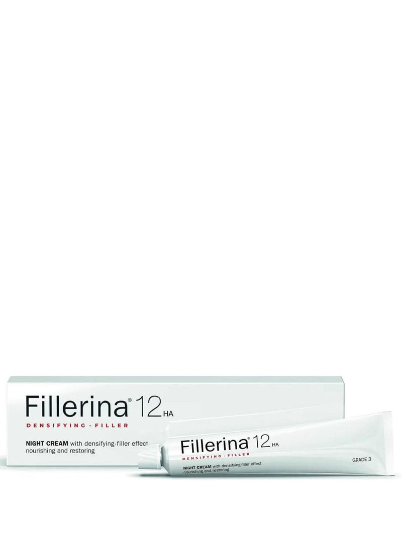 FILLERINA - Fillerina 12 Densifying-Filler Night Cream - Grade 3 50ml - Image 1