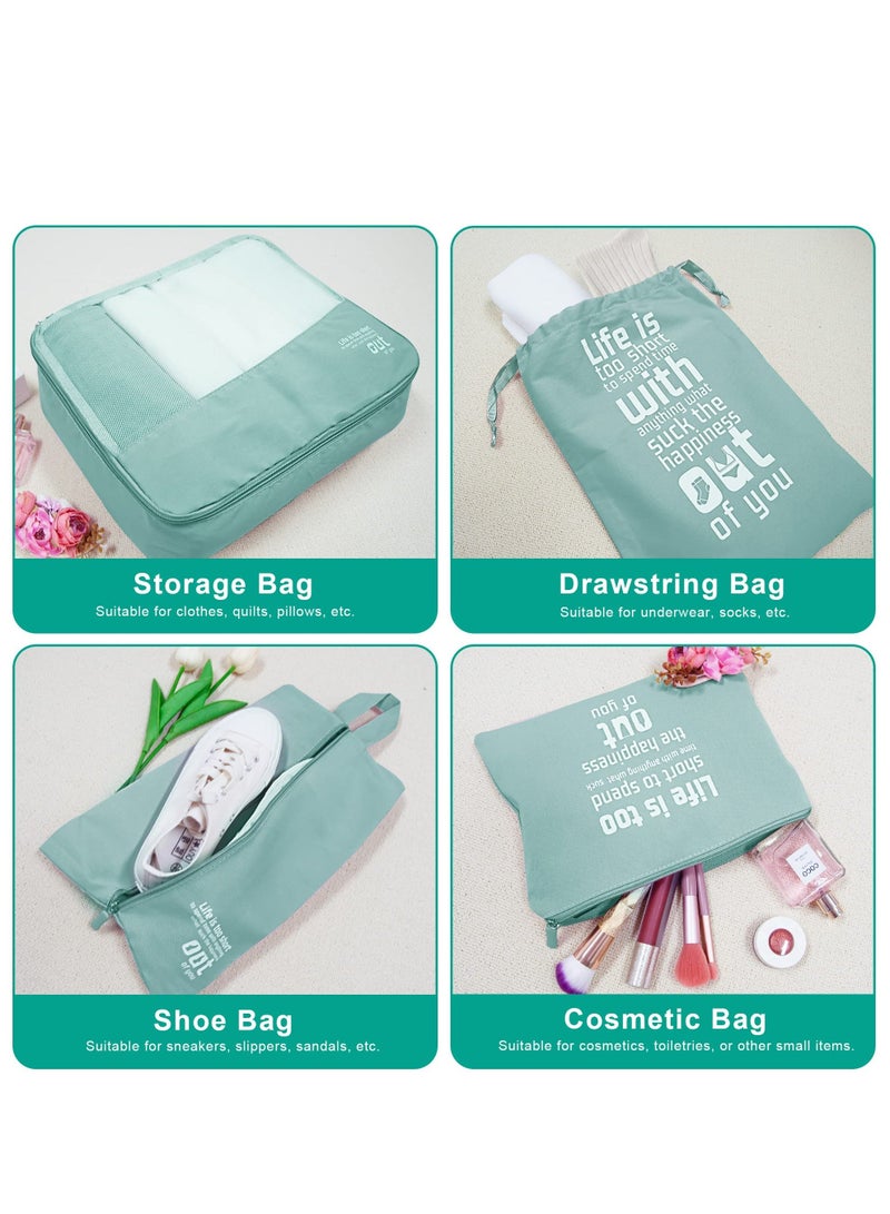 واي آند دي SYOSI 6 Pcs Packing Cubes for Travel, Travel Organizers Suitcases, Large Capacity Luggage includes Storage Bags, Convenient Duffle Bags Lovers - Image 4