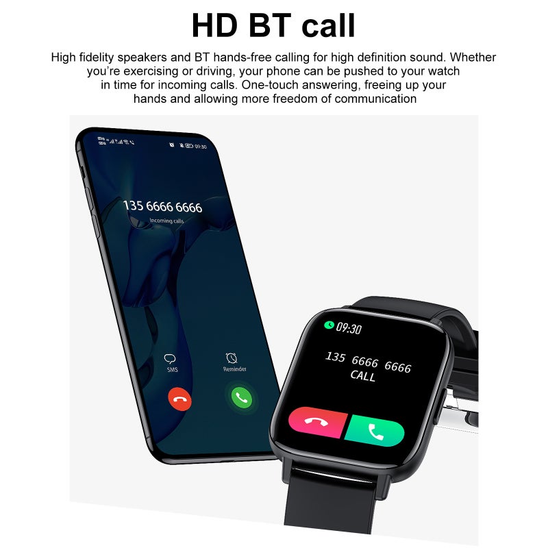 I20M Smart Bracelet Sports Watch 1.69'' Full-touch Screen BT Call Health Monitor Multiple Sports Mode Long Standby IP67 Waterproof Compatible with Android iOS - Image 3