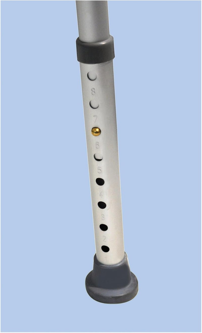 Aidapt Height Adjustable Shower and Bath Stool with Back Anti Slip Feet Easy Clean Surface and Hand Grip to Aid Stability For Users Who are Elderly Disabled Pregnant or Unsteady on their Feet - Image 2