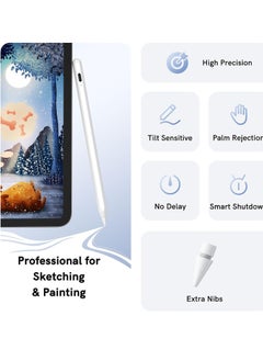 MIGOFAST Stylus Pen for iPad 2018 2024  NTHJOYS for Apple iPad Pencil with Palm Rejection Magnetic Tilt Sensitivity Work for iPad Pro 11"/12.9" iPad Mini 5/6 iPad Air 3/4/5 iPad 6/7/8/9/10  - Image 3