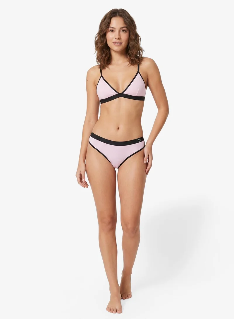 Ginger  3PC Contrast Trim Detail Full Brief for Women | Best Price UAE