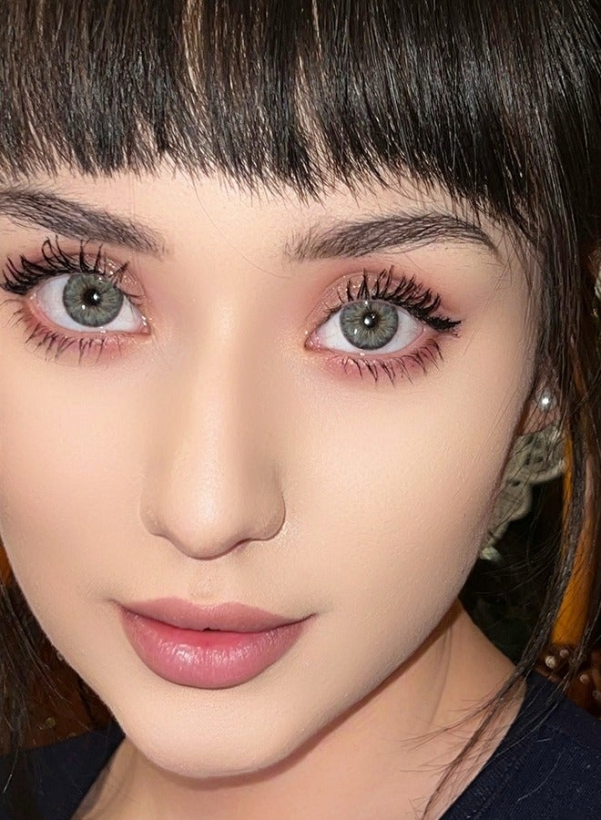 سيدة جديدة عدسات لاصقة ملونة رمادية من فريش ليدي للاستخدام السنوي - Image 3