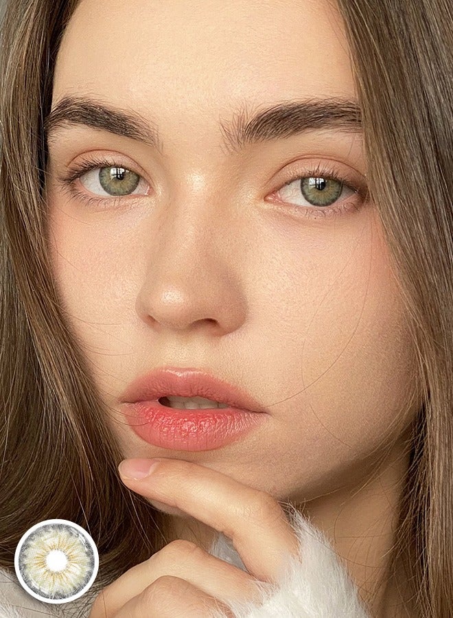 سيدة جديدة عدسات لاصقة ملونة رمادية من فريش ليدي للاستخدام السنوي - Image 4