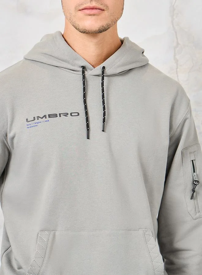 umbro Utility Graphic Hoodie with Front Pocket