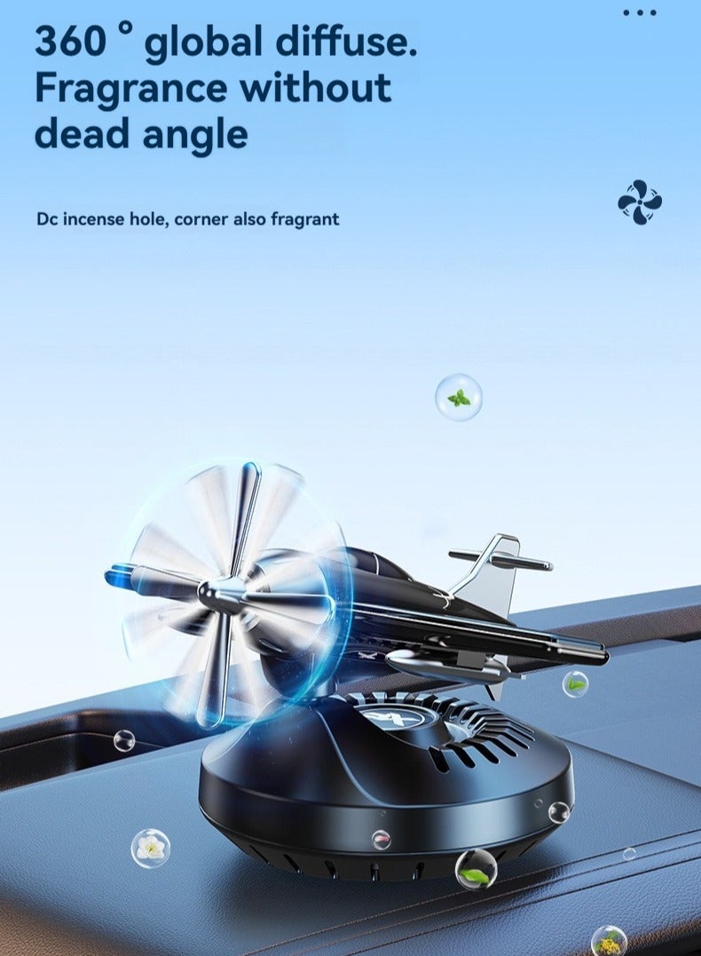 M MIAOYAN Retro Swing Airplane Car Air Freshener – Dashboard Decoration with Swaying Tail Fin & Fragrance Spray, Fun Gift for Drivers - Image 2