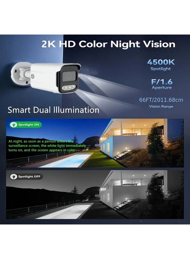 IG 9727 PAL 4MP POE Security Camera 2K HD 108 Degree Wide Angle Night Vision Indoor Outdoor - Image 2