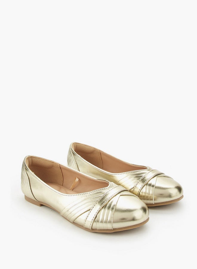 Little Missy Girls Slip-On Ballerina Shoes - Image 3