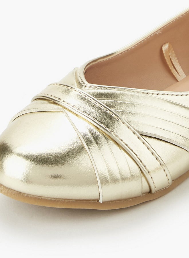 Little Missy Girls Slip-On Ballerina Shoes - Image 4