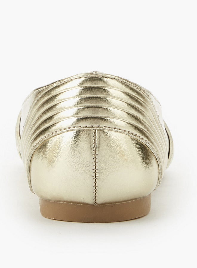 Little Missy Girls Slip-On Ballerina Shoes - Image 5