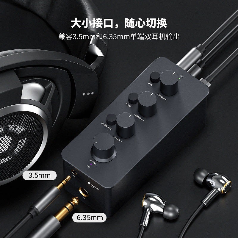 Fosi Audio Sk01 Desktop Portable Ear Amplifier Front All-In-One Headset Amplifier - Image 5